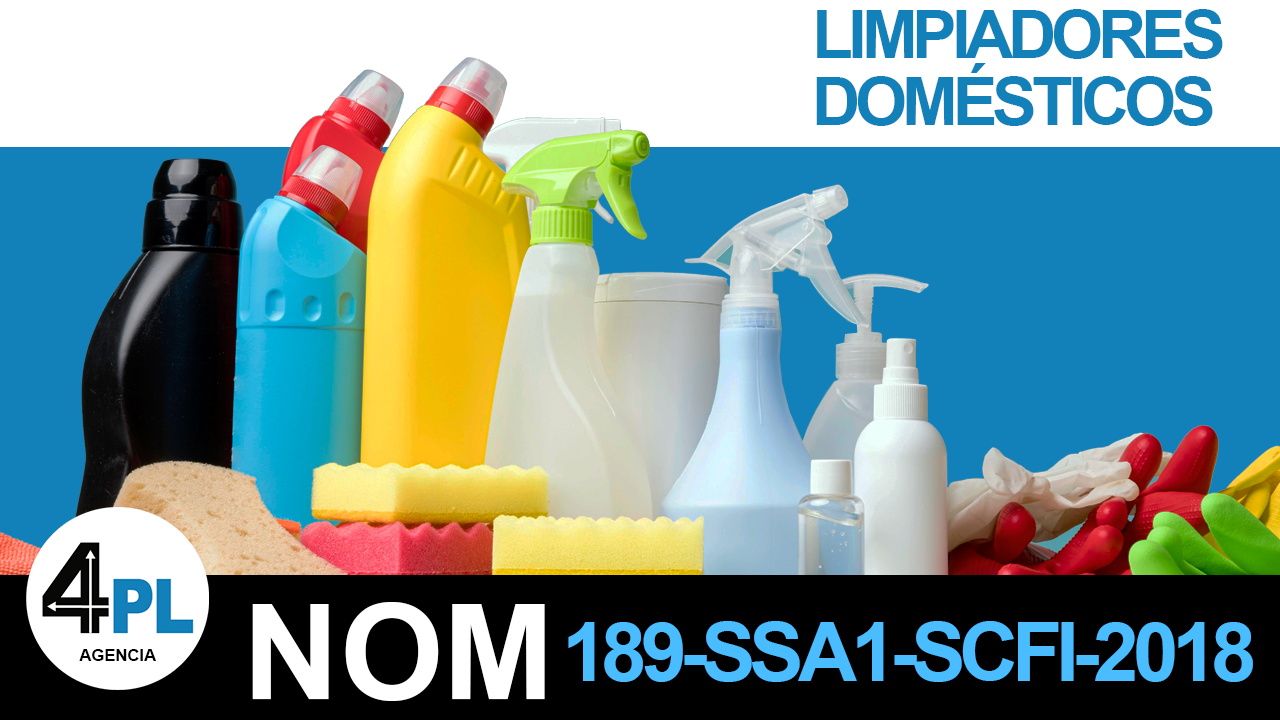 Etiquetado NOM-189-SSA1-SCFI-2018 Limpiadores domésticos